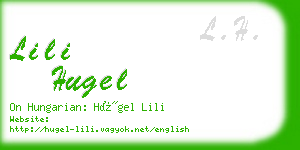 lili hugel business card